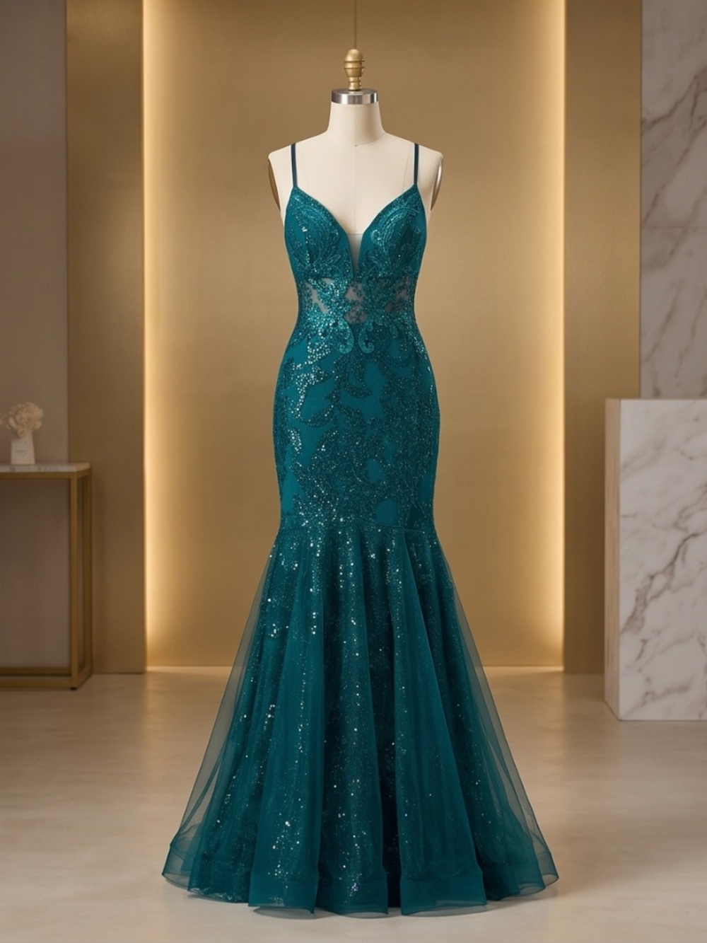 Stunning Green Prom Dress
